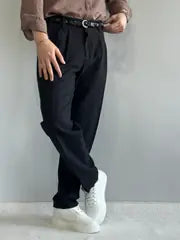 San Loreyn Old Money Ham Keten Premium Baggy Kalıp Pantolon