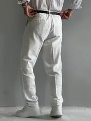 San Loreyn Old Money Ham Keten Premium Baggy Kalıp Pantolon