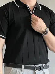 San Loreyn Old Money ZIP Yaka Preimum Triko T-Shirt